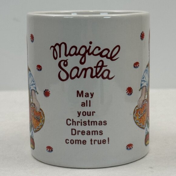 Vintage Santa's Magical Cookies Plate Mug Set By Cheryl Ann Christmas Stoneware - Picture 6 of 16
